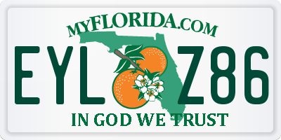 FL license plate EYLZ86