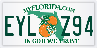 FL license plate EYLZ94