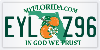 FL license plate EYLZ96