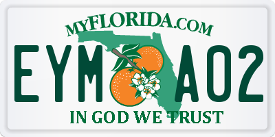 FL license plate EYMA02