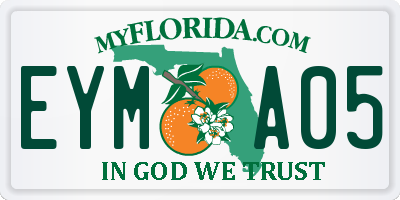 FL license plate EYMA05