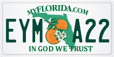 FL license plate EYMA22