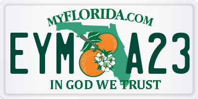 FL license plate EYMA23