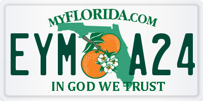 FL license plate EYMA24