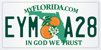FL license plate EYMA28