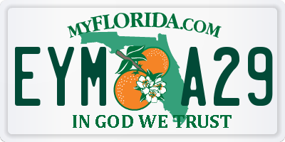 FL license plate EYMA29