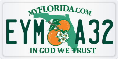 FL license plate EYMA32