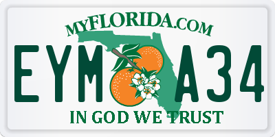 FL license plate EYMA34