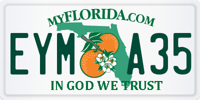 FL license plate EYMA35