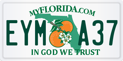 FL license plate EYMA37