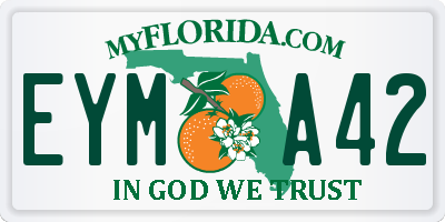 FL license plate EYMA42