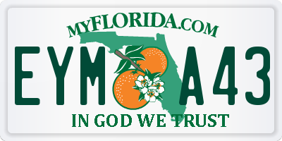 FL license plate EYMA43