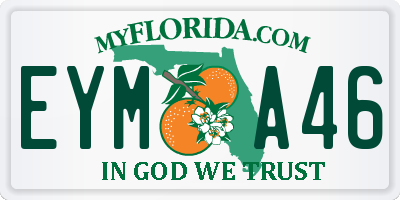 FL license plate EYMA46