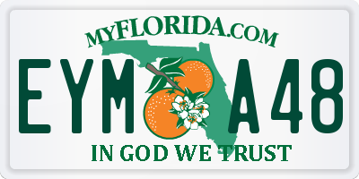 FL license plate EYMA48
