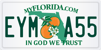FL license plate EYMA55