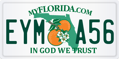 FL license plate EYMA56