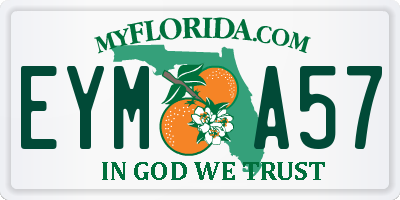 FL license plate EYMA57