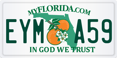FL license plate EYMA59