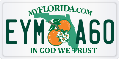 FL license plate EYMA60