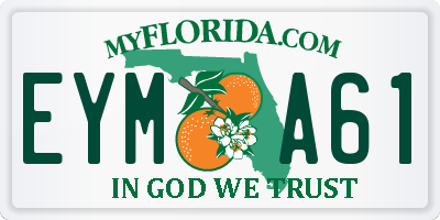 FL license plate EYMA61