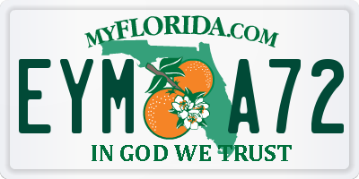 FL license plate EYMA72