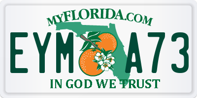 FL license plate EYMA73