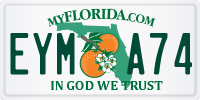 FL license plate EYMA74