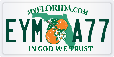 FL license plate EYMA77