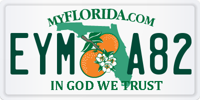 FL license plate EYMA82