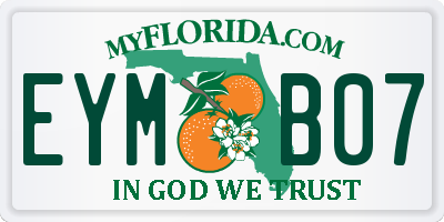 FL license plate EYMB07