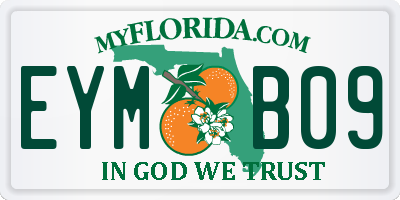 FL license plate EYMB09