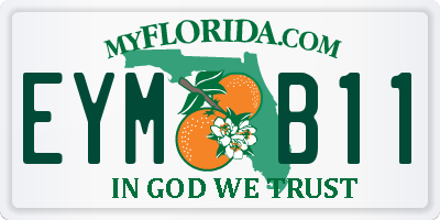 FL license plate EYMB11