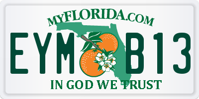 FL license plate EYMB13