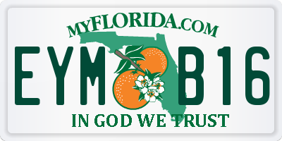 FL license plate EYMB16