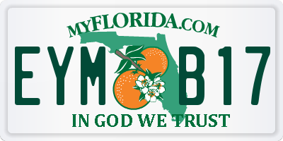 FL license plate EYMB17