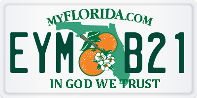 FL license plate EYMB21