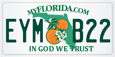 FL license plate EYMB22