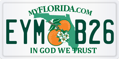 FL license plate EYMB26