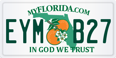 FL license plate EYMB27