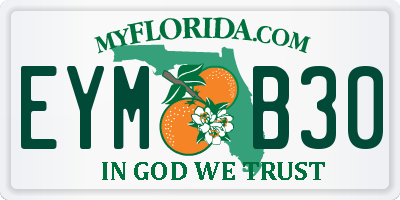 FL license plate EYMB30