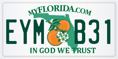 FL license plate EYMB31