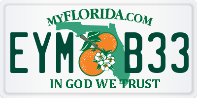 FL license plate EYMB33