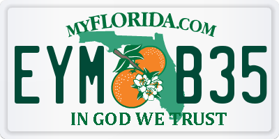 FL license plate EYMB35