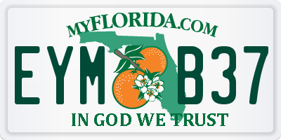 FL license plate EYMB37