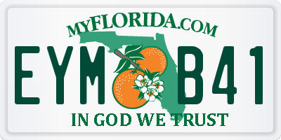 FL license plate EYMB41