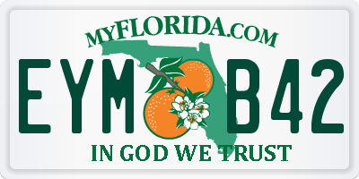 FL license plate EYMB42