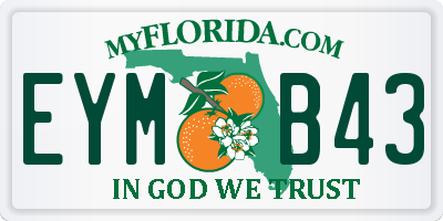 FL license plate EYMB43