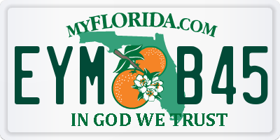 FL license plate EYMB45