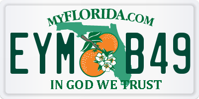 FL license plate EYMB49