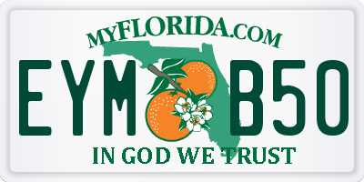 FL license plate EYMB50
